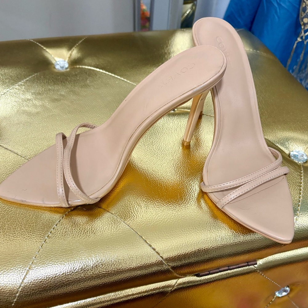 Elegant Nude Strappy Heels